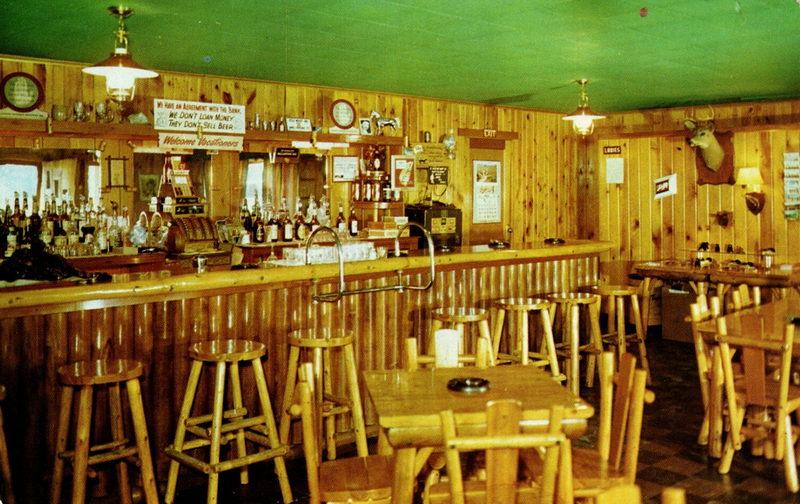 Cut River Inn (Fishers Bar and Restaurant, Callihans) - Vintage Postcard For Fishers (newer photo)